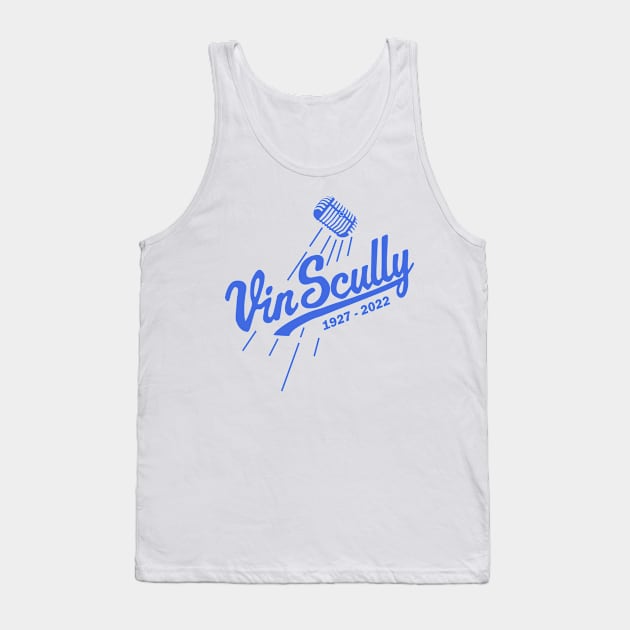 Vin Scully Microphone 1927 - 2022 Vol.3 Tank Top by Chiko&Molly